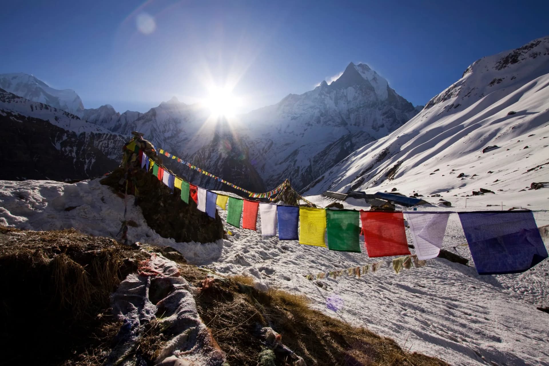 Annapurna base camp with Machhapuchhre